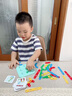 蒙氏百變形狀拼搭套柱玩具幼兒園寶寶早教拼圖小中大班益智3一6歲 百變形狀套柱拼板玩具 曬單實拍圖