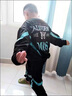 G.DUCKKIDS童裝男童秋裝套裝兒童衣服中大童春秋季新款衛衣運動(dòng)裝小學(xué)生服裝 綠色 110 建議100-110cm4-5歲cm 曬單實(shí)拍圖