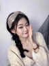 向晚發(fā)箍復古網(wǎng)紗蕾絲發(fā)箍女壓碎發(fā)寬邊亮片頭箍布藝發(fā)飾頭飾發(fā)卡子 曬單實(shí)拍圖