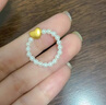 銀想容黃金足金999愛(ài)心戒指轉運珠桃心戒指520情人節送女朋友禮物 愛(ài)心約0.16g+珍珠戒指 曬單實(shí)拍圖