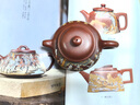 璽翰雅（ROYHOYE）泥繪大師張小嶺宜興紫砂壺茶具小單壺純手工功夫茶具家用泡茶壺 義薄云天壺 張小嶺作品 曬單實(shí)拍圖