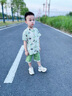 G.duck小黃鴨男童夏季套裝2025新款兒童裝漢服中國風(fēng)短袖男寶寶周歲禮服 熊貓古裝 90 建議1~2歲【 80-90cm】cm 曬單實(shí)拍圖