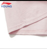 李寧童裝兒童短袖T恤女小大童圓領(lǐng)運動(dòng)上衣短T文化衫150YHSV304-1 曬單實(shí)拍圖
