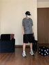 以純（YISHion）男士t恤短袖夏季衣服2025新款寬松高彈速干運動(dòng)半袖冰絲涼感體恤  S6021灰色   3XL 建議170-185斤 曬單實(shí)拍圖