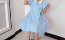 G.DUCKKIDS小黃鴨愛莎公主裙女童夏裝連衣裙2025新款女寶寶Polo夏季艾莎裙子 藍(lán)色送皇冠+魔法棒 120 (建議105-115cm 4-5.2周歲) 曬單實(shí)拍圖