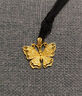 潮宏基足金古法黃金項(xiàng)鏈女七夕禮物計(jì)價(jià) 啟福福蝶 XXG30001190 約6.65g 曬單實(shí)拍圖