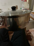 【正品】不銹鋼湯鍋蒸鍋雙耳家用電磁爐泡面奶鍋通用燃氣 26cm 高級防燙送高端可內(nèi)視蓋子 曬單實拍圖
