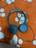 飛利浦（PHILIPS）頭戴式耳機(jī)有線耳機(jī)電腦耳麥帶麥克游戲耳機(jī)教育網(wǎng)課學(xué)習(xí)3.5mm音頻接口TAH4105青瓷藍(lán) 曬單實(shí)拍圖