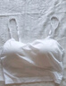 無(wú)印良品（MUJI）女式 萊賽爾短款帶罩杯吊帶衫 帶胸墊女款 25年夏季背心FCA37C5S 白色 M （160/84A） 曬單實(shí)拍圖