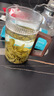 月牙綠茶杯過(guò)濾泡茶玻璃杯辦公室高檔個(gè)人專(zhuān)用耐高溫茶水分離水杯 實(shí)木把透明月牙杯450毫升+帶蓋 曬單實(shí)拍圖