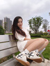 CAMILA KSENIA德訓(xùn)鞋女2025新款夏季休閑小白鞋百搭內(nèi)增高真皮氣質(zhì)阿甘運(yùn)動(dòng)鞋子 白色 37 曬單實(shí)拍圖