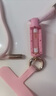 ESCASE【自帶香水味】手機掛繩掛脖斜跨防盜高級感可背伸縮調節結實(shí)耐用長(cháng)款適用小米17華為mate粉色 曬單實(shí)拍圖
