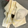 赫蓮娜（HR）兔耳朵杯內(nèi)衣女大胸顯小文胸?zé)o鋼圈半液態(tài)胸罩 奶油白 L  曬單實拍圖