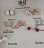 黛若耳夾無耳洞女一周套裝氣質(zhì)耳環(huán)高級感養(yǎng)耳顯瘦送女友實用生日禮物 曬單實拍圖