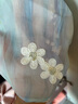 ASK JUNIOR兒童裙子女童2025夏背心裙海邊度假風(fēng)碎花連衣裙 150  藍色  曬單實拍圖