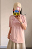 森馬（Semir）短袖t恤女中長款清爽海洋精靈印花25夏涼感抗菌上衣109325100031 曬單實拍圖