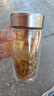 富光玻璃杯雙層 帶茶隔高硼硅玻璃水杯 茶水分離車(chē)載泡茶杯子男400ml 曬單實(shí)拍圖