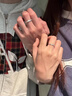 AIF星河999足銀情侶戒指女男情侶對(duì)戒鐘久久生日禮物送女友送男友 星河情侶戒指【七倉直發(fā)】 曬單實(shí)拍圖