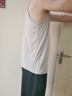金三塔背心男100%桑蠶絲男士圓領(lǐng)背心1YZM4A501 灰色 XL 曬單實(shí)拍圖