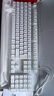 優(yōu)派（ViewSonic）CU3500真機械手感有線發(fā)光鍵盤鼠標 游戲背光薄膜鍵鼠套裝電腦外設(shè)電競靜音筆記本辦公lol CU3500白色 炫彩面板 【鍵鼠套裝】 有線 曬單實拍圖