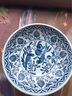 景德鎮陶瓷青花新中式高腳果盤(pán)水果點(diǎn)心盤(pán)茶幾供盤(pán)古典復古宮廷風(fēng) 青花大號 直徑25.5CM 曬單實(shí)拍圖
