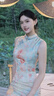 Amber Lollipop海藍(lán)寶項(xiàng)鏈女白玉髓吊墜頸鏈鎖骨鏈生日七夕情人節(jié)禮物送女友老婆 藍(lán)色(葫系列) 曬單實(shí)拍圖