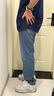 Levi's李維斯冰酷系列男士502經(jīng)典錐形美式復(fù)古休閑藍(lán)色牛仔褲 中藍(lán)色 38 (34) 曬單實拍圖