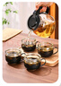 【京東物流】茶壺套裝整套茶具大容量玻璃茶杯帶濾網(wǎng)耐高溫泡茶具 1000ML一壺+四杯套裝 曬單實(shí)拍圖
