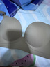俏曼芬（Qiaomanfen）聚攏內(nèi)衣女小胸?zé)o痕顯大上托一片式收副乳防下垂文胸平胸專用胸罩 咖啡色（單件） M 34/75(AB通杯厚約1.5CM) 曬單實拍圖