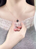 HR赫蓮娜正品輕奢溫感雙面變色四葉草項(xiàng)鏈女生七夕情人節(jié)禮物送女友 黑紅雙面四葉草項(xiàng)鏈【限定禮盒】 曬單實(shí)拍圖