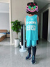 李寧籃球套裝男大童夏季速干涼爽簡約舒適青少年學生專業(yè)比賽訓練服 湖濱藍/湖濱藍拼深藍29 160 曬單實拍圖