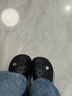 CROCS楊紫同款雪屋Clog卡駱馳洞洞鞋夏季運(yùn)動(dòng)鞋沙灘鞋高跟拖鞋涼鞋女鞋 209347-001/黑色 37-38 (230mm) 曬單實(shí)拍圖