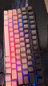 惠普（HP）GK600FS機(jī)械鍵盤熱插拔 辦公電競游戲?qū)Ｓ糜芯€ 臺式機(jī)筆記本電腦 側(cè)刻漸變黑莓粉冰藍(lán)光青軸 99鍵 曬單實拍圖