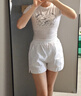 妙奕嘉短袖t恤女新款2025女士t恤衫女款潮流短款洋氣顯瘦遮肚子正肩上衣 韓版淺灰色短款趣味印花短袖 M 【建議80-100斤】 曬單實(shí)拍圖