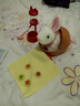 mimiworld白色拉比兔仿真電動(dòng)毛絨小兔子玩具女孩過(guò)家家生日禮物兒童玩具 曬單實(shí)拍圖