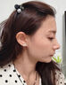 芯奢純銀999足銀鏤空蝴蝶結(jié)耳釘女2024新款養(yǎng)耳洞耳骨釘螺絲擰扣耳飾 蝴蝶結(jié)耳釘-一對 曬單實(shí)拍圖