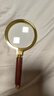 得力（deli）復(fù)古金屬框木質(zhì)手柄架放大鏡 直徑70mm  曬單實(shí)拍圖