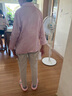 恒源祥真絲媽媽女長袖中年女裝夏裝襯衣春秋翻領(lǐng)上衣中袖中老年薄款小衫 粉紅色 (1925) XL 建議85-105斤 曬單實(shí)拍圖