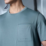 諾帝卡（NAUTICA）【單件直降】男裝夏季款涼感透氣休閑短袖圓領(lǐng)T恤男VB3226 藍(lán)色41H L 曬單實(shí)拍圖