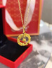 中國黃金（CHINA GOLD）黃金項鏈女士足金莫比烏斯環(huán)吊墜套生日禮物送女友老婆教師節禮物 送女友*吊墜約1.4-1.5g贈銀鏈+情人節禮盒 曬單實(shí)拍圖
