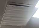 威視朗帆布款吊式中央空調(diào)天花機(jī)擋風(fēng)板防風(fēng)罩防直吹辦公室吸頂機(jī)冷暖風(fēng)口遮擋板適用奧克斯海信美的志高 正方形【白色】尺寸:60x60CM 曬單實(shí)拍圖
