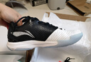 李寧羽毛球鞋變色龍3.0TD男子羽毛球訓練鞋AYTP015 標準黑/標準白-13 41 曬單實(shí)拍圖