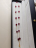 若華（RUOHUA）夢(mèng)紅塵 5-6mm40cm滿天星紅寶石項(xiàng)鏈女彩寶鎖骨鏈吊墜七夕禮物 曬單實(shí)拍圖
