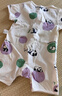 童泰（TONGTAI）嬰兒短袖連體衣夏季寶寶衣服提花網(wǎng)眼內(nèi)衣兒童哈衣爬服紫色90cm 曬單實拍圖