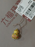 六福珠寶福滿(mǎn)傳家足金金絲葫蘆鎏彩工藝黃金吊墜不含鏈單件計價(jià)F48G0037DS 4.80克(含工費768元) 福祿呈祥 曬單實(shí)拍圖