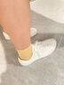 無印良品（MUJI）男女通用不易疲勞不易沾水運動鞋無性別男款女款小白鞋帆布鞋鞋子 米白色 37 /235mm（尺碼偏大拍小一碼） 曬單實拍圖