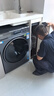 海爾（Haier）滾筒洗衣機(jī)全自動(dòng)10公斤懶人家用云溪4.0家電國(guó)家補(bǔ)貼20%Ai直驅(qū)潔凈 XQG100-BLEG583HU1 曬單實(shí)拍圖