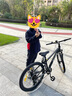 喜德盛（xds）兒童自行車小王子變速車7速青少年學生通勤運動單車 黑銀 曬單實拍圖