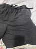 無印良品（MUJI）女式 水洗 平紋 短褲女夏 褲子 休閑短褲 多巴胺純棉全棉BEC27A3S 黑色 S 155/62A 曬單實(shí)拍圖