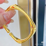 丹裴黃金馬蹄手鐲女足金莫比烏斯手環(huán)金鐲子情人節(jié)520送女朋友禮物 黃金馬蹄手鐲56號(hào)#  約46.63克 曬單實(shí)拍圖